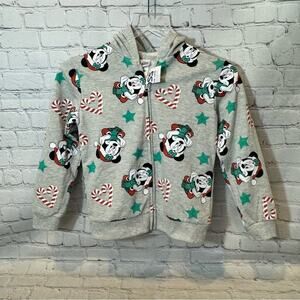 Disney Minnie Mouse Christmas Zip Up Hoodie